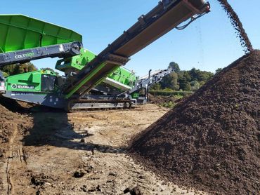 screen and pulverized topsoil