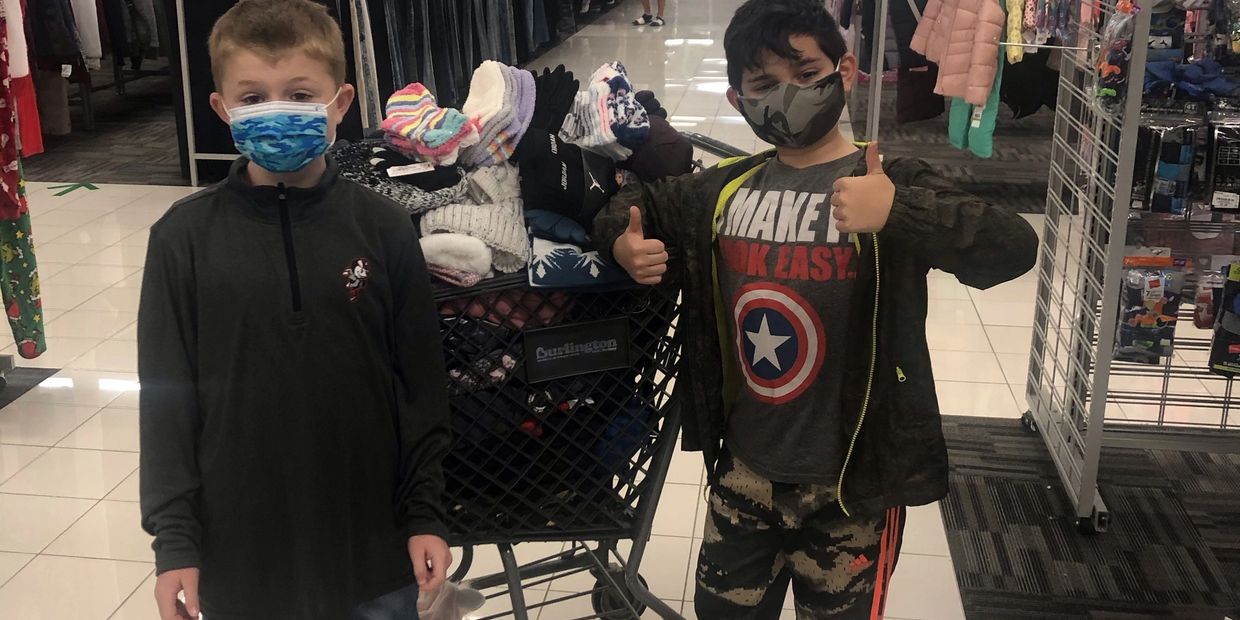 Great day at Burlington Coat Factory buying new coats for the Cradle to Crayon fundraiser in Arlingt