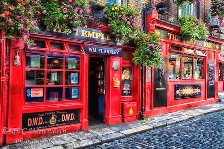 The famous Temple Bar in Dublin Ireland