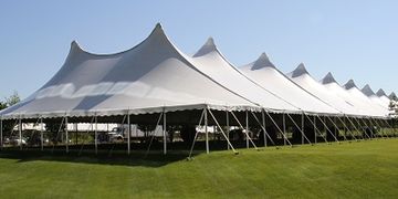 60x160 Twin Peak Pole Tent Rental Chicago