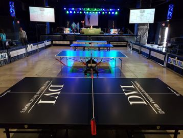 Custom Fabrication Ping Pong Table Event Branding Table Tennis Rentals Chicago, IL