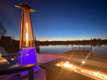 LED Pyramid Patio Heaters for rent in Chicago, IL