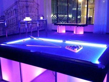 LED Light Up Pool Tables for Rent Chicago, Illinois Suburbs, Midwest