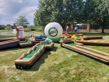 Inflatable Mini Golf Course Rental Indoors or Outdoors in Illinois