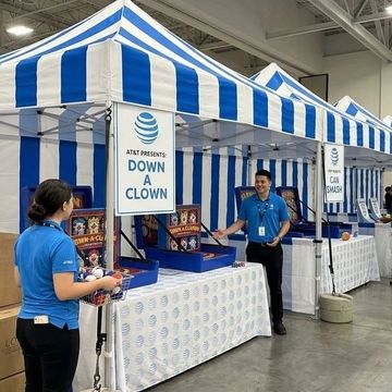 Carnival Tents and Custom Branded Carnival Games for Corporate Events in Chicago, NYC, Las Vegas