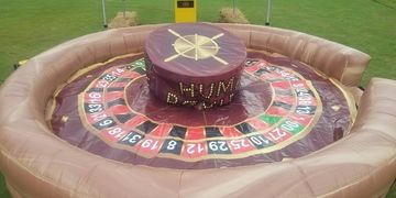 Human Roulette Wheel Rental - Chicago Inflatable Game Rentals - Casino Party