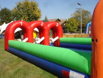Pony Hops Derby Race Track Inflatable Rental Chicago IL