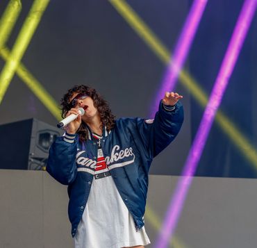 EVAN GIIA performing at the Detroit Grand Prix