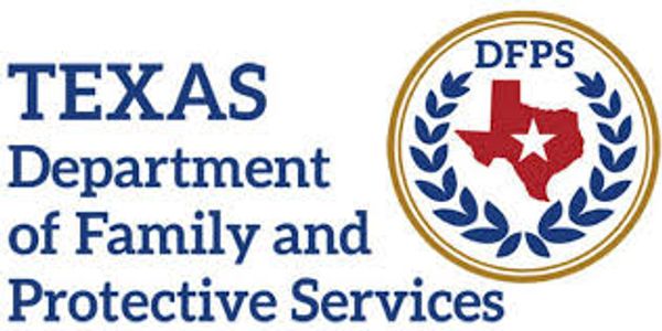 Logo of Texas Department of Family and Protective Services.