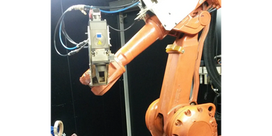 sistema de soldadura laser con brazo robotico