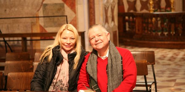 Don and Monica Fischbeck in the Basilica of San Francisco