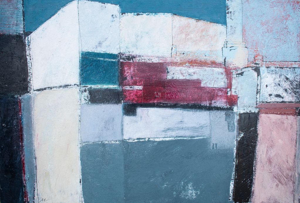 "Midday sun". 
61 X 41 cm.
Encaustics and oils on birch ply.