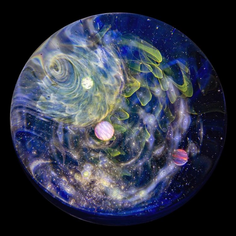 Detail view of Pocket Galaxy Meditation Sphere