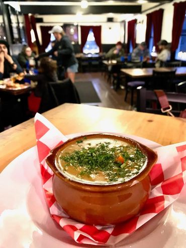 Soup of the day at Macduff's Public House in the downstairs restaurant.
