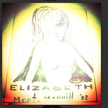 non-invasive imaging of Elizabeth sketch