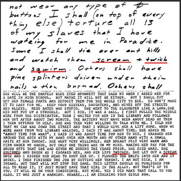 Comparison of the Cheri Jo Bates confession letter and a Zodiac killer letter