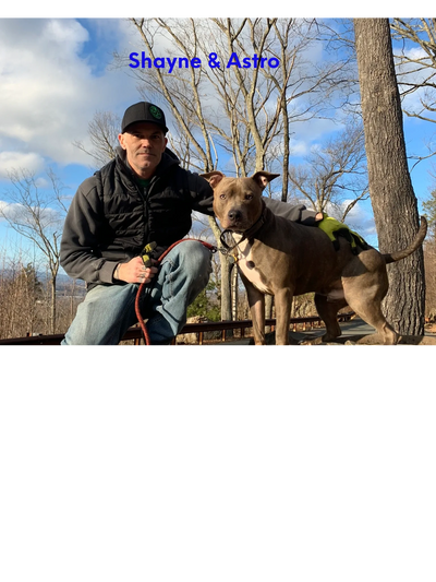 Shayne Pancione and his dog Astro on Mt. Tom State Reservation, Massachusetts