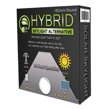 180mm Round SolarLight Kit Hybrid Skylight Alternative