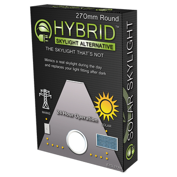 270mm Round SolarLight Kit Hybrid Skylight Alternative