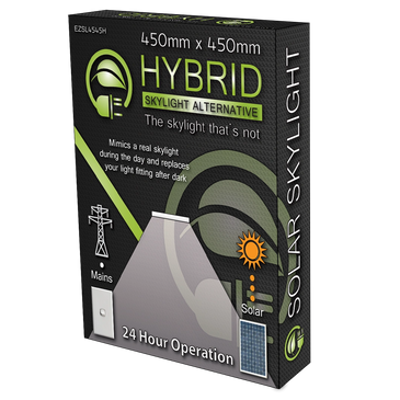 450mm Square SolarLight Kit Hybrid Skylight Alternative