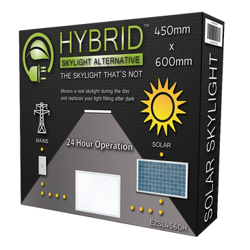 450 x 600mm Rectangle SolarLight Kit Hybrid Skylight Alternative