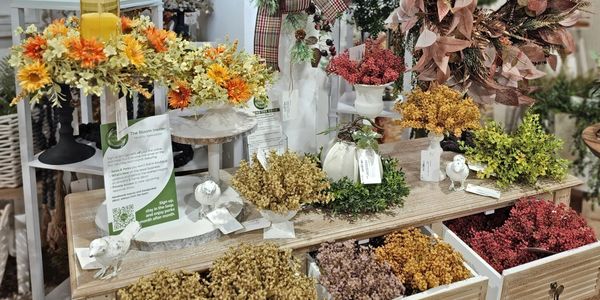 A small look at what’s coming together inside the Angie Wreaths space.