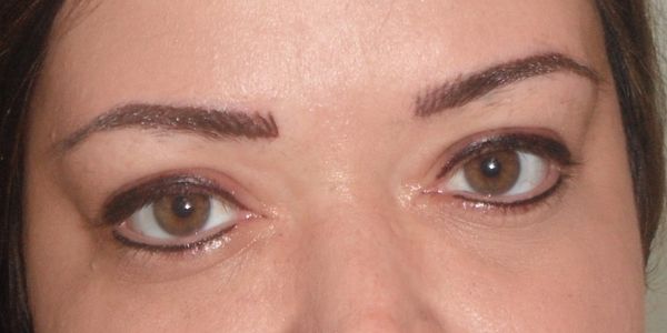 Permanent brows and eyeliner