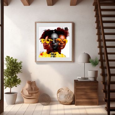 Artwork "Respect" by sakiemma, in an entrance.