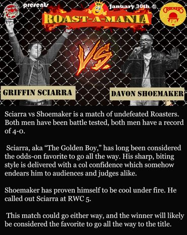 Griffon Sciarra vs Davon Shoemaker roast battle
