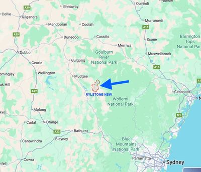 Where Rylstone NSW is located (courtesy Google Maps)