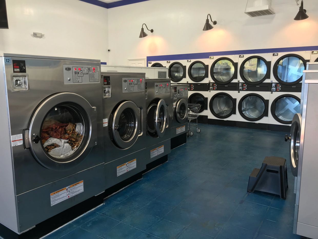 Picture of washers and dryers from Washin  Coin Laundry
