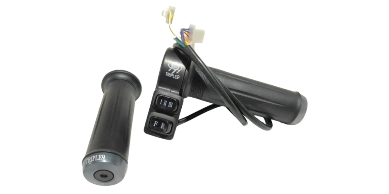 TRIPLE9 E-RICKSHAW ASSELATOR SET DOUBLE BOUTON OEM TYPE