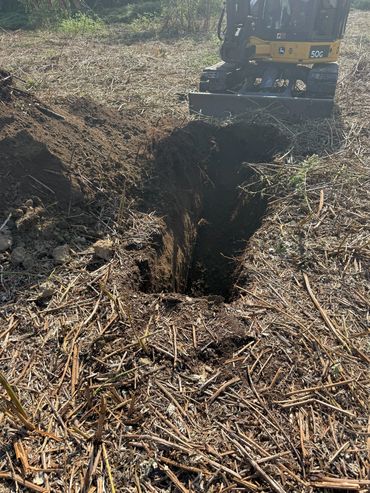 Test pit excavation for Site Evaluation