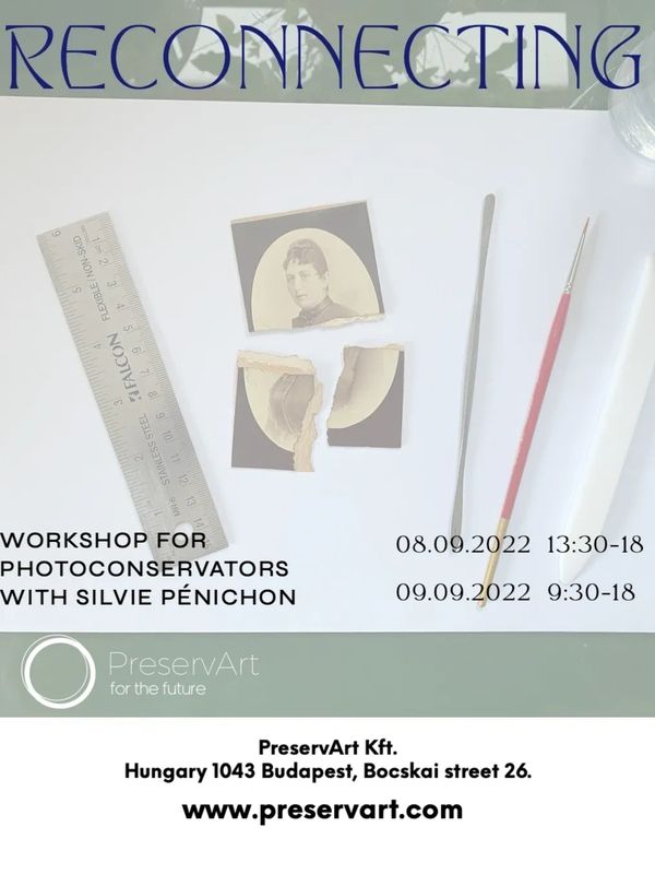 Workshop for photo conservators with Silvie Pénichon.
