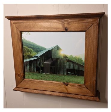 Hideaway frame mounted on a wall.