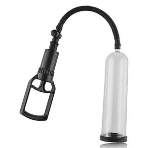 vacuum or penis pump used for erectile dysfunction or impotence. A cock ring is used to trap blood.