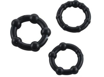 Penis ring or cock ring worn around the penis to restrict blood flow from penis for impotence or ED