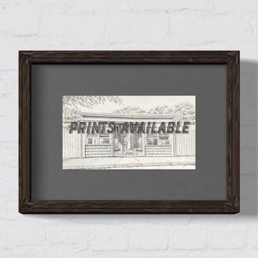 “Open” history art drawing west newbury pencil