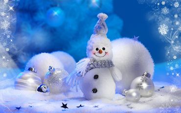 Snowman Background - free to use, just right click and download