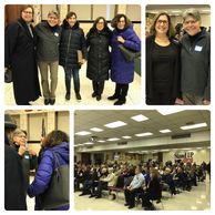 This is a collage of four photos taken during the Turn PA Blue 2020 Kickoff.