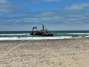 Shipwreck on the skeleton Coast on Namibia private tour