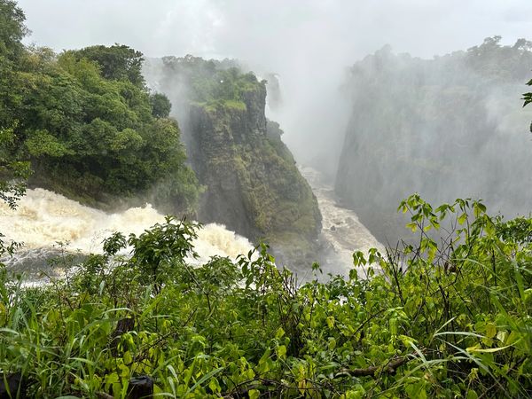 Victoria Falls waterfall on private tour in Zimbabwe