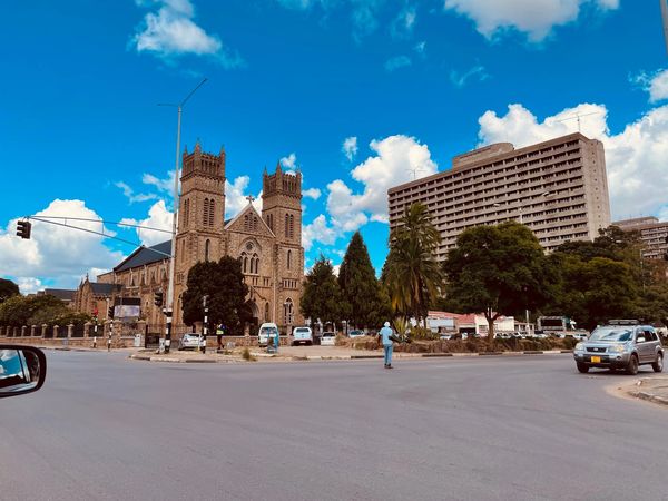 Harare building in Zimbabwe