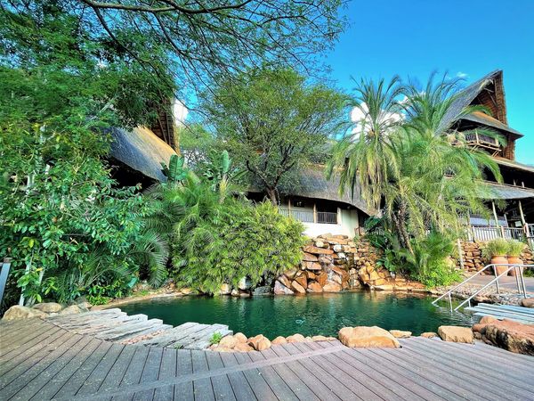 Pool in the resort on private tour in Zimbabwe