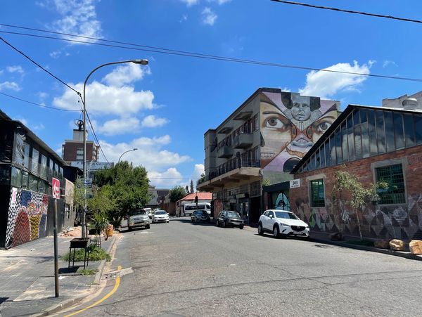 Street in Johannesburg on South Africa guided tour