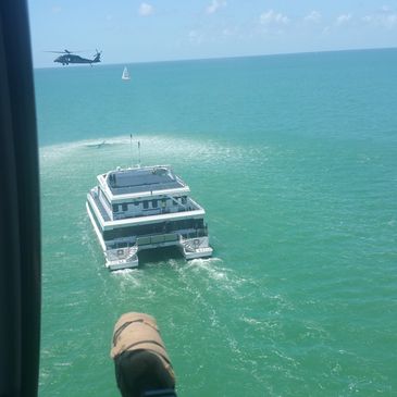 Overwatch during training scenario of the coast of Florida