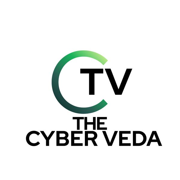 Logo of The Cyber Veda with a green gradient 'C' and black text.