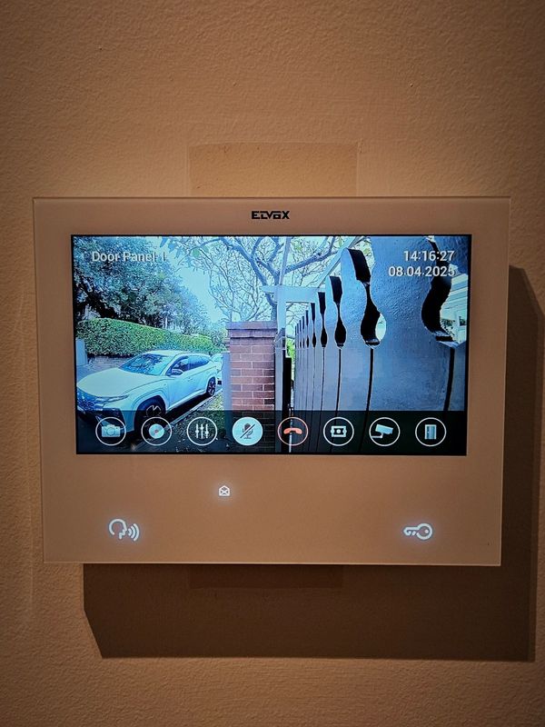 Elvox Intercom room station mounted on wall