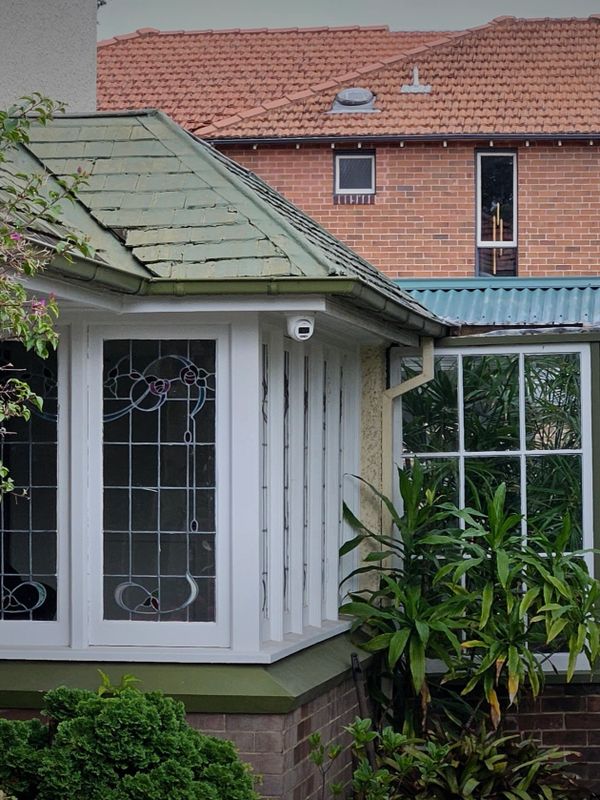 TVT Anti Deterrent Camera mounted on home