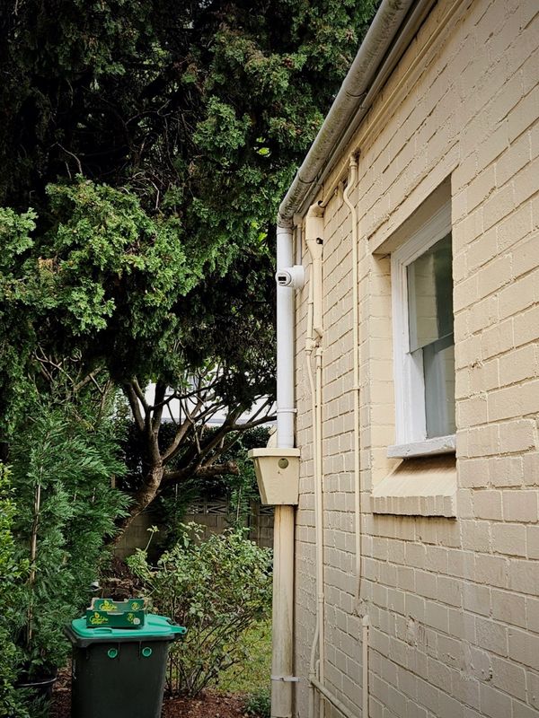 TVT Anti Deterrent Camera Mounted on Home